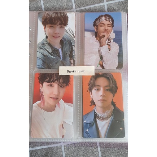 Photocard Suga Cream Taehyung Cream Taehyung Peach / Pantai era Butter versi Peach dan Cream