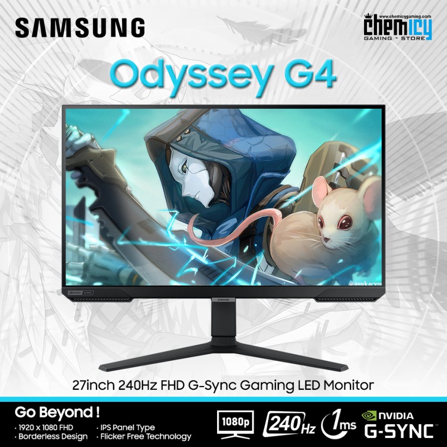 Samsung Odyssey G4 27inch 240Hz G-Sync Full HD Gaming LED Monitor