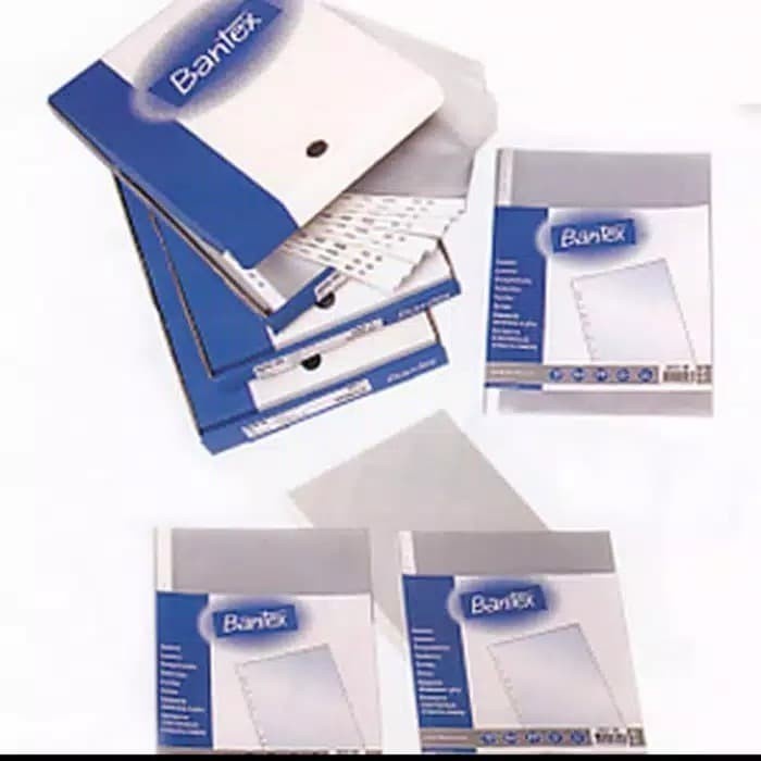 

PP POCKET/ PLASTIK POCKET / SHEET PROTECTOR UKURAN A4 MERK BANTEX 2040