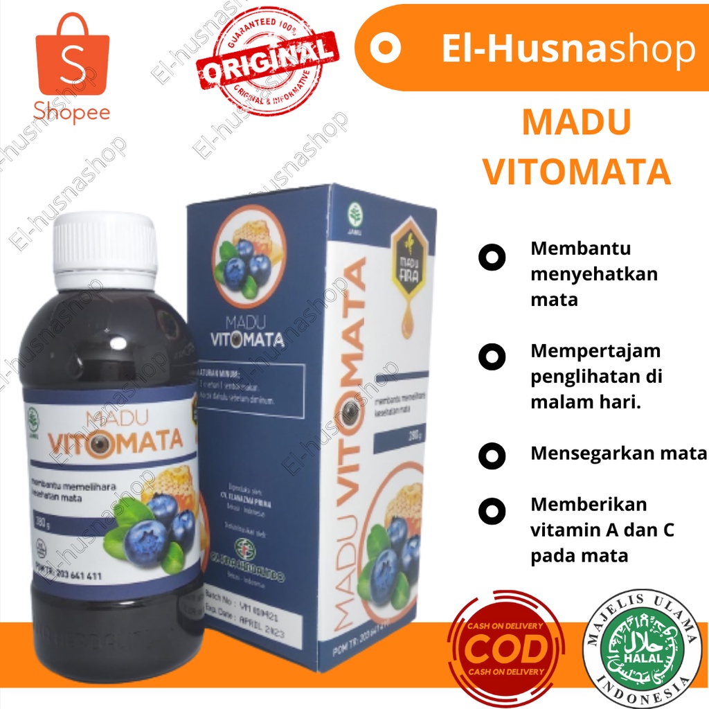 

Madu Vitomata Madu Ampuh Mengatasi Mata Minus Katarak Penglihatan Buram Original Isi 280gram