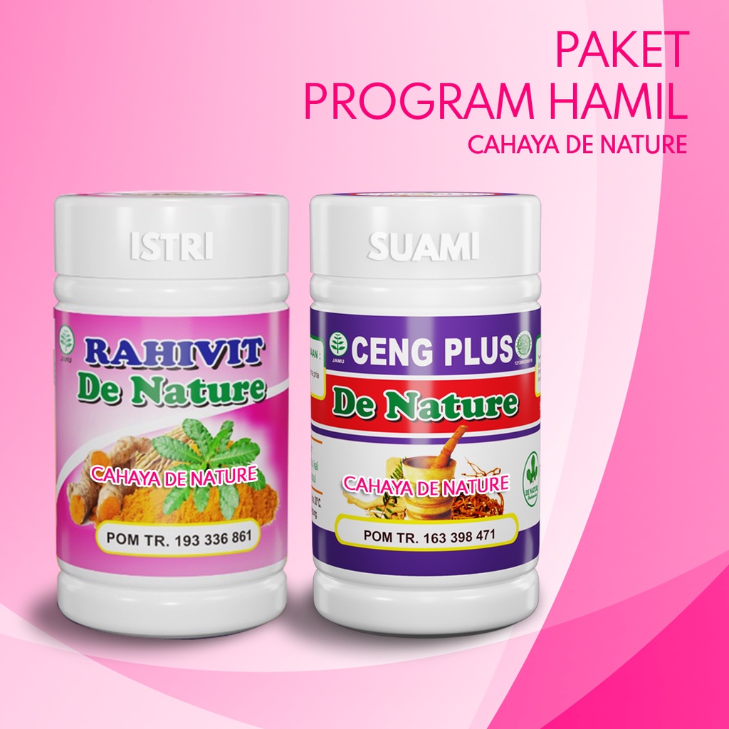 RAHIVIT CENG PLUS Obat Herbal Program Hamil Paket PROMIL Lengkap - CAHAYA DE NATURE