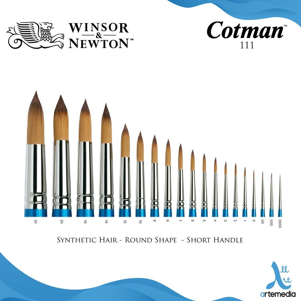 

BISA COD Kuas Lukis Winsor & Newton Cotman Series 111 Round Synthetic Brush - 01/02
