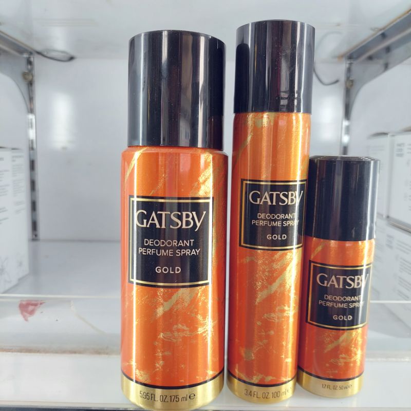 GATSBY DEODORANT PARFUME SPRAY GOLD [MURAH]