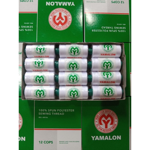 Benang jahit Yamalon warna putih 500Y