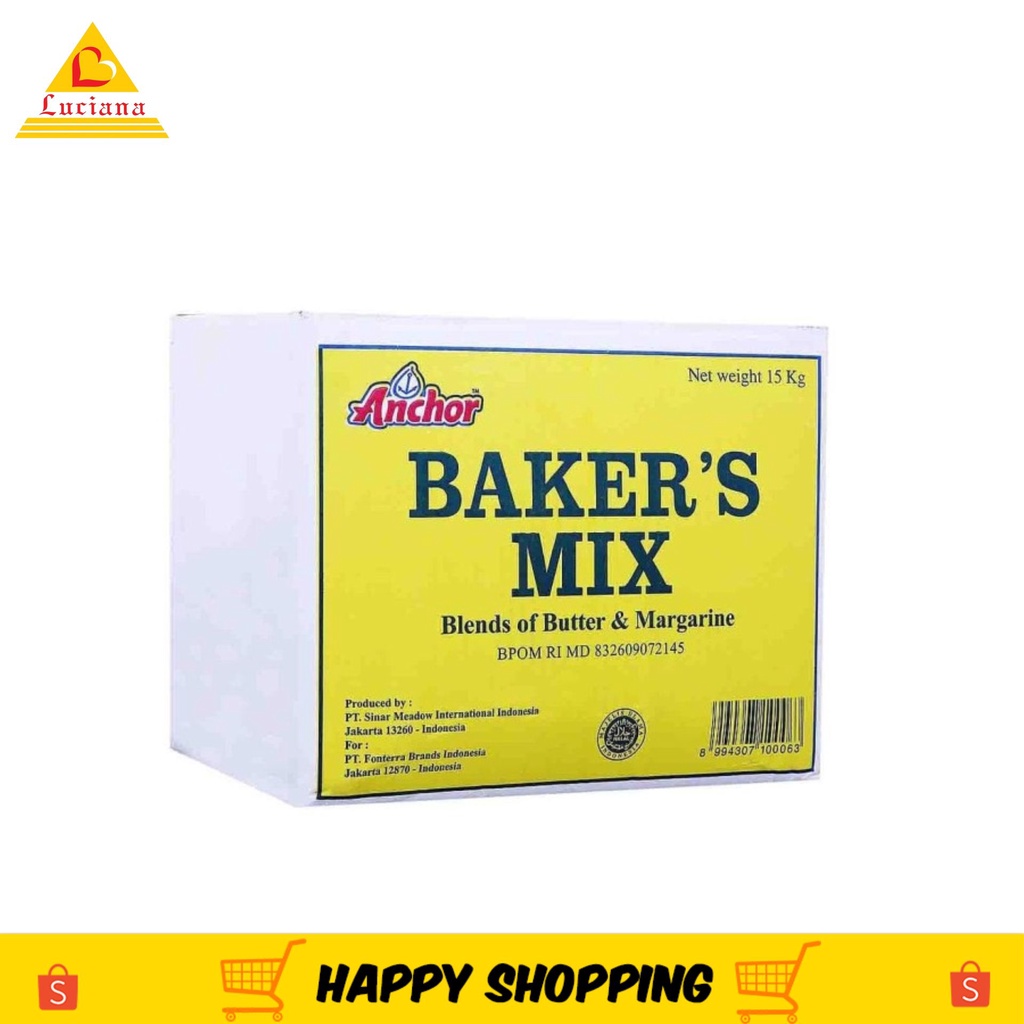 Baker mix butter margarine repack 1kg dan 500gram