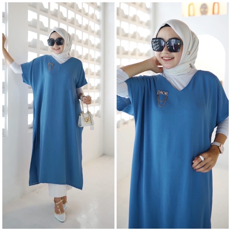 ERINA DRESS FREESIZE CRINCLE AIRFLOW VIRAL KEKINIAN