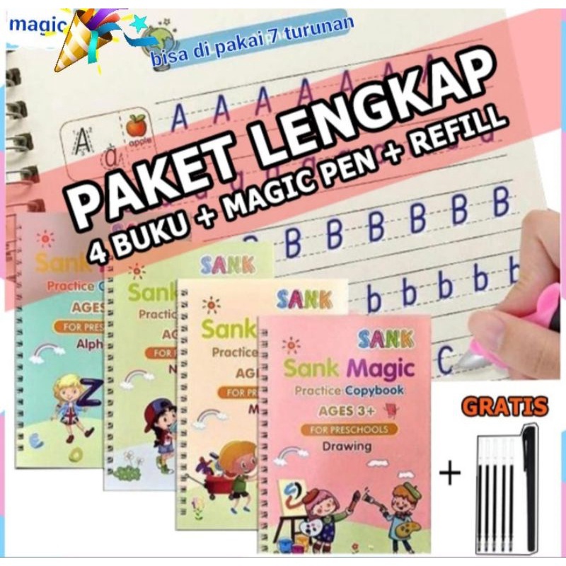 

HOT SALE!!~~Buku Sank Book Magic 1 Set isi 4