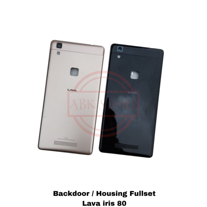 TUTUP BELAKANG BACKDOOR COVER BATERAI BACK CASING LAVA IRIS 80 HOUSING ORIGINAL