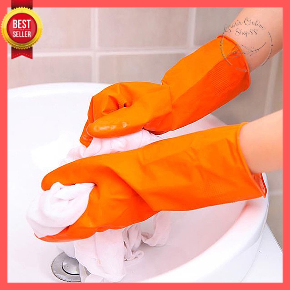 GOS -I302- Sarung Tangan Karet Latex - Sarung Tangan Serbaguna Latex Dot Tebal - Sarung Tangan Cuci Piring
