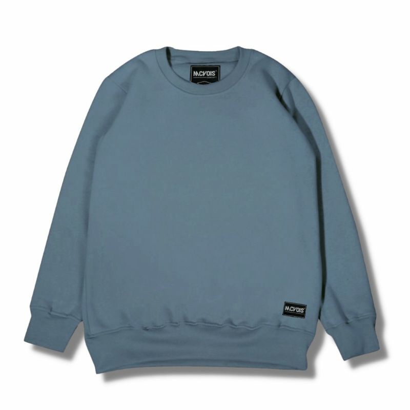 Sweater Crewneck Polos Hijau Mint McVois Pria Wanita Premium Distro