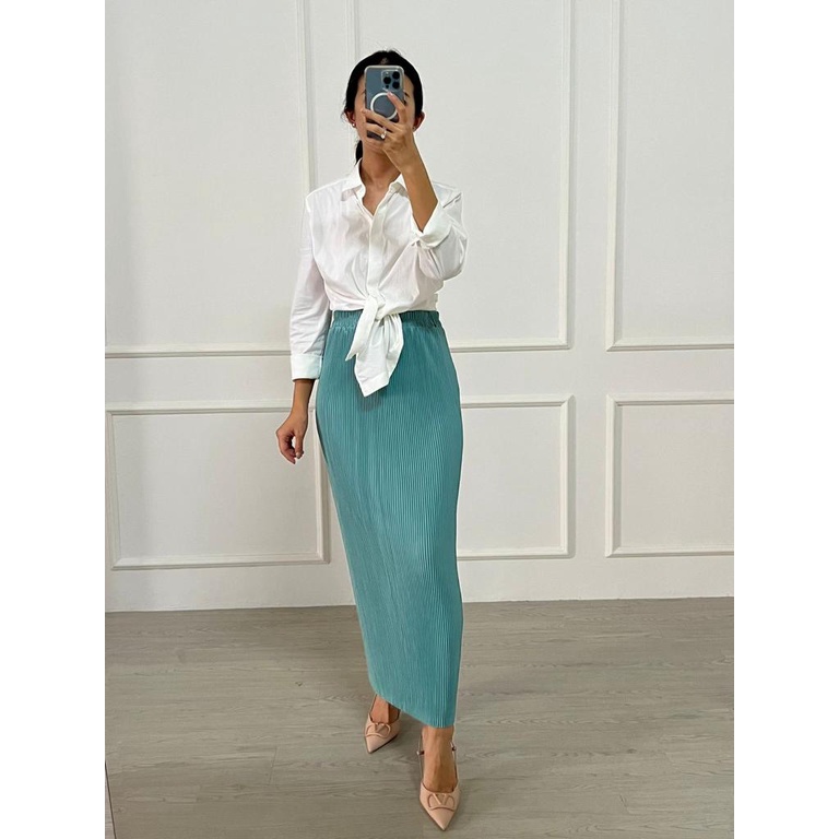 (08) MBL Rok Plisket Lidi / Span / Pleated Skirt Dewasa NEW COLOURS