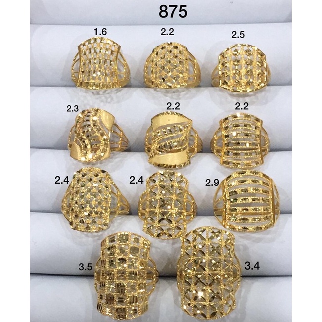 cincin etnik model terbaru emas asli kadar 875