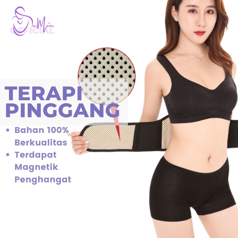 Sabuk Pinggang Alat Terapi Pelangsing Tourmaline Knee Pads Waist Self Heat Perawatan Diri