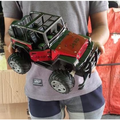 MOBIL MONSTER TRUK TRUCK OFFROD JEEP REMOT KONTROL MAINAN BELAJAR ANAK