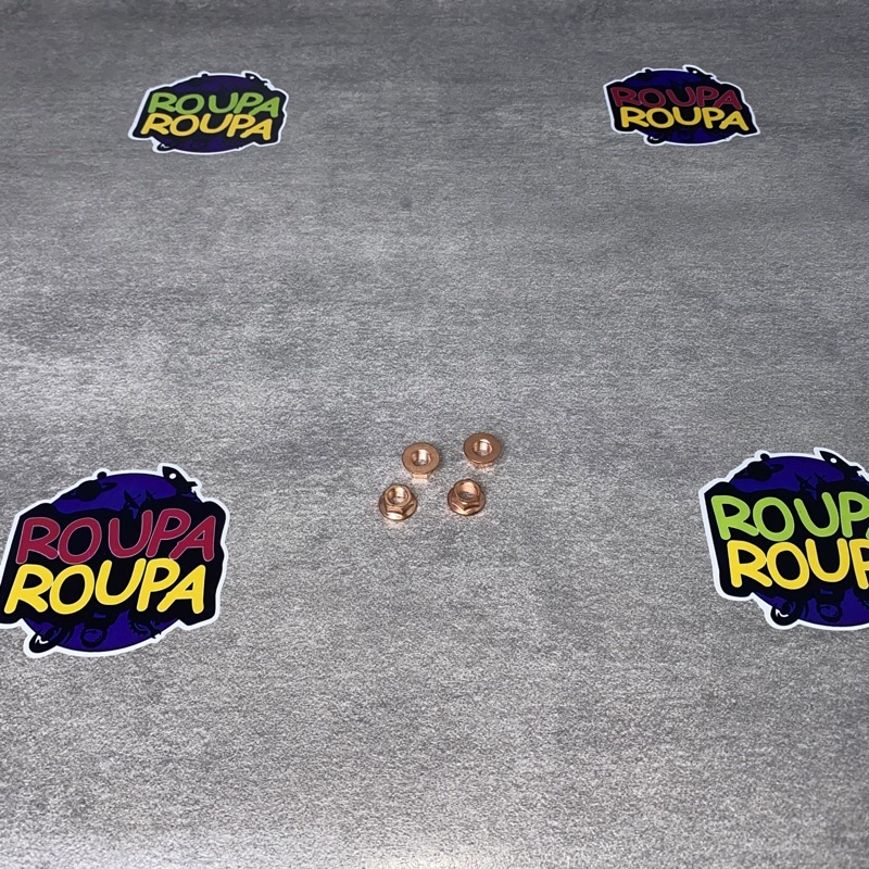 Nut Baut Mur Knalpot Vespa Matic LX S Primavera Sprint Warna Tembaga