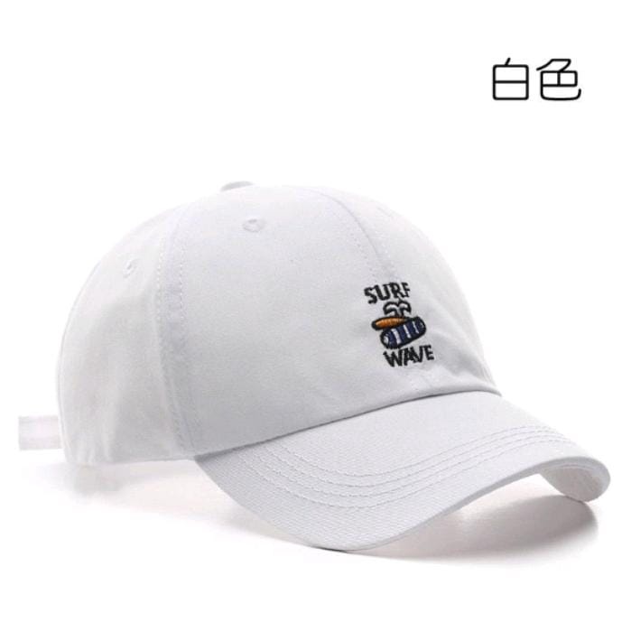 Unisex Cap Retro Hat Soft Material Bordir Surf Wave Topi Baseball Korea Terlaris