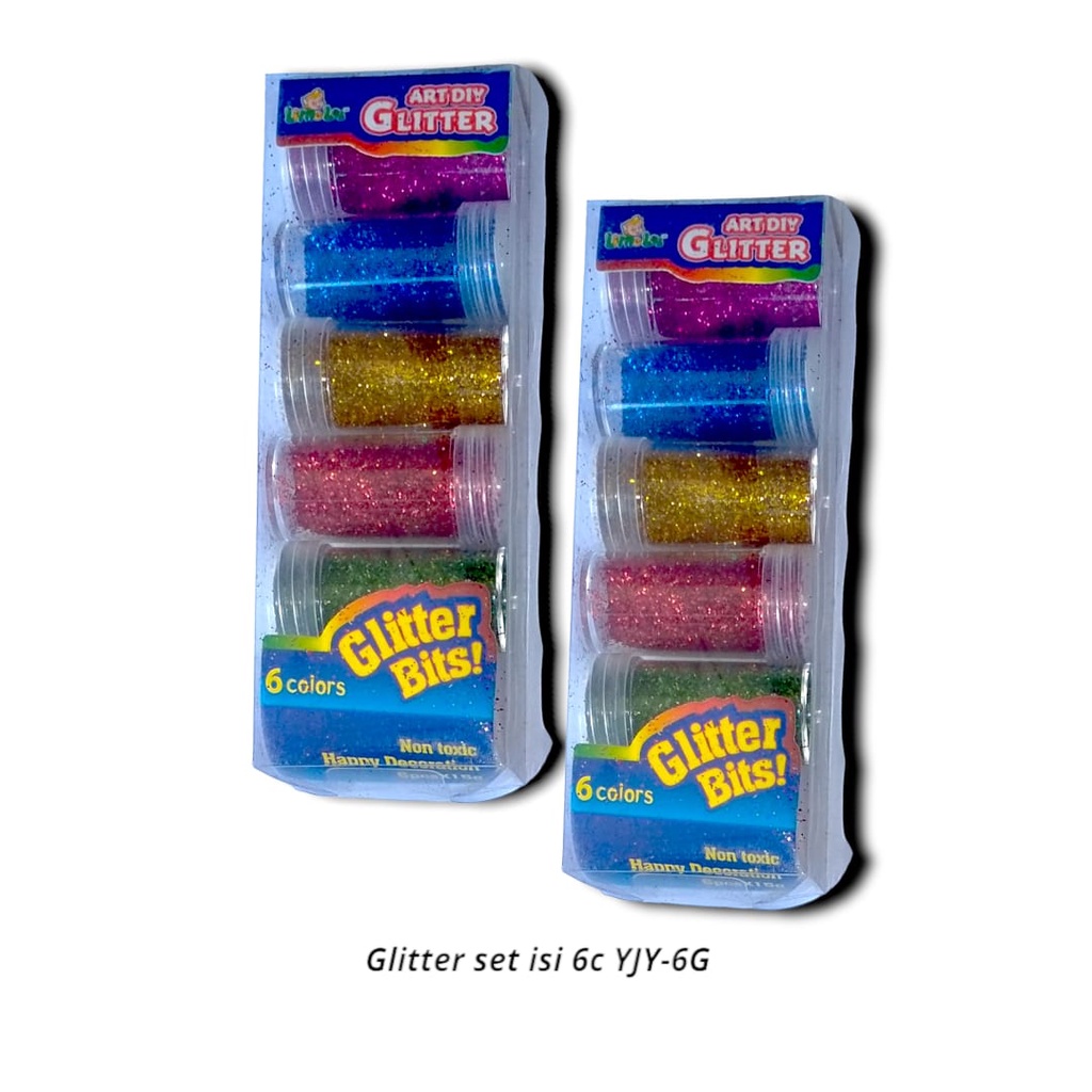 

GLITER SERBUK PRAKARYA 6 WARNA SET GLITTER