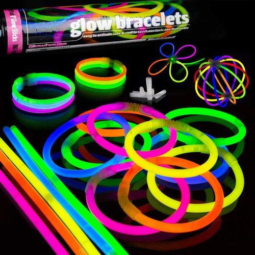 low Stick isi 100pcs - Light Gelang Stik Glowstick Glowstik Pesta 100 - Kenji Shop