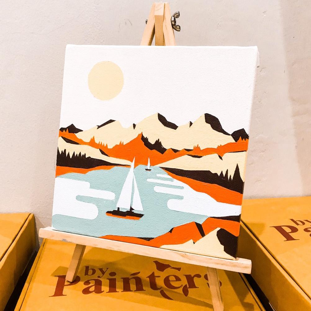 

BISA COD Paint By Number Peninsula | ByPainters | Painting Set | 20x20cm Kanvas & 6 Akrilik | Kit Melukis