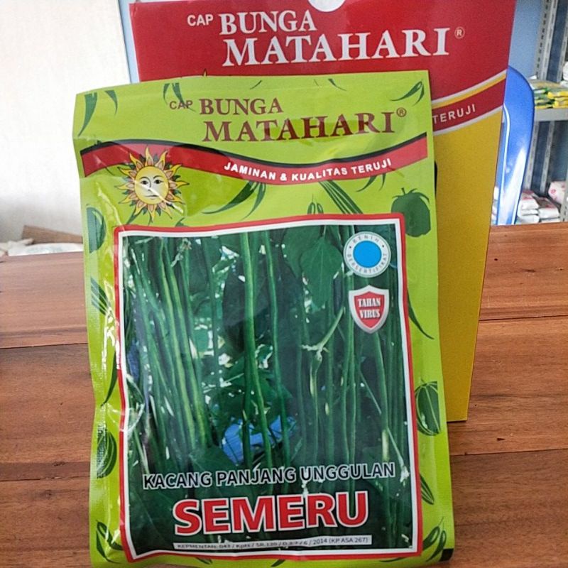 BENIH KACANG PANJANG UNGGULAN CAP BUNGA MATAHARI SEMERU ISI BERSIH 100 GRAM