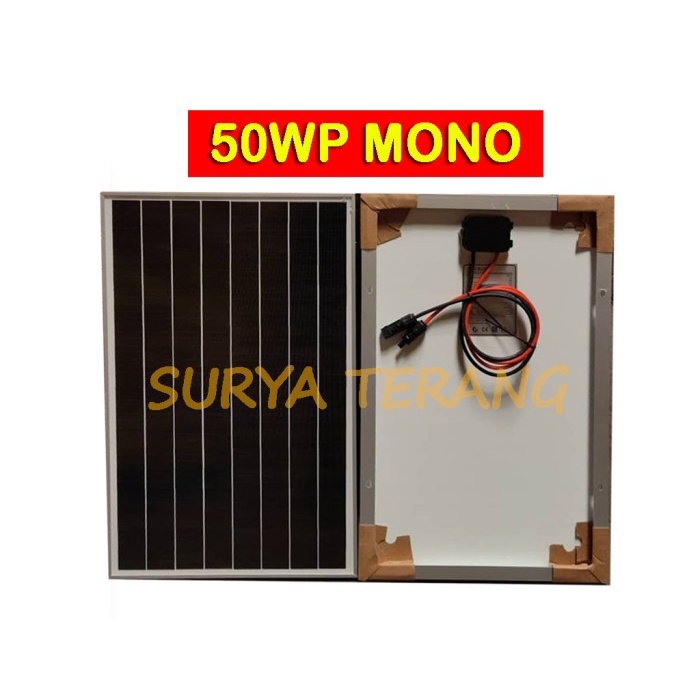 Solar Panel 50Wp Monocrystalline (Panel Surya 50Wp/50watt,Solar Cell)