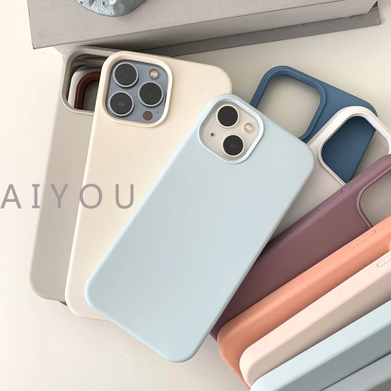 Iphone 14 pro Max 13 6s 12 11 pro Max SE2020 XR 7ip7 14 Plus 8P XS Max X Case Original Sarung Case Silikon Lembut