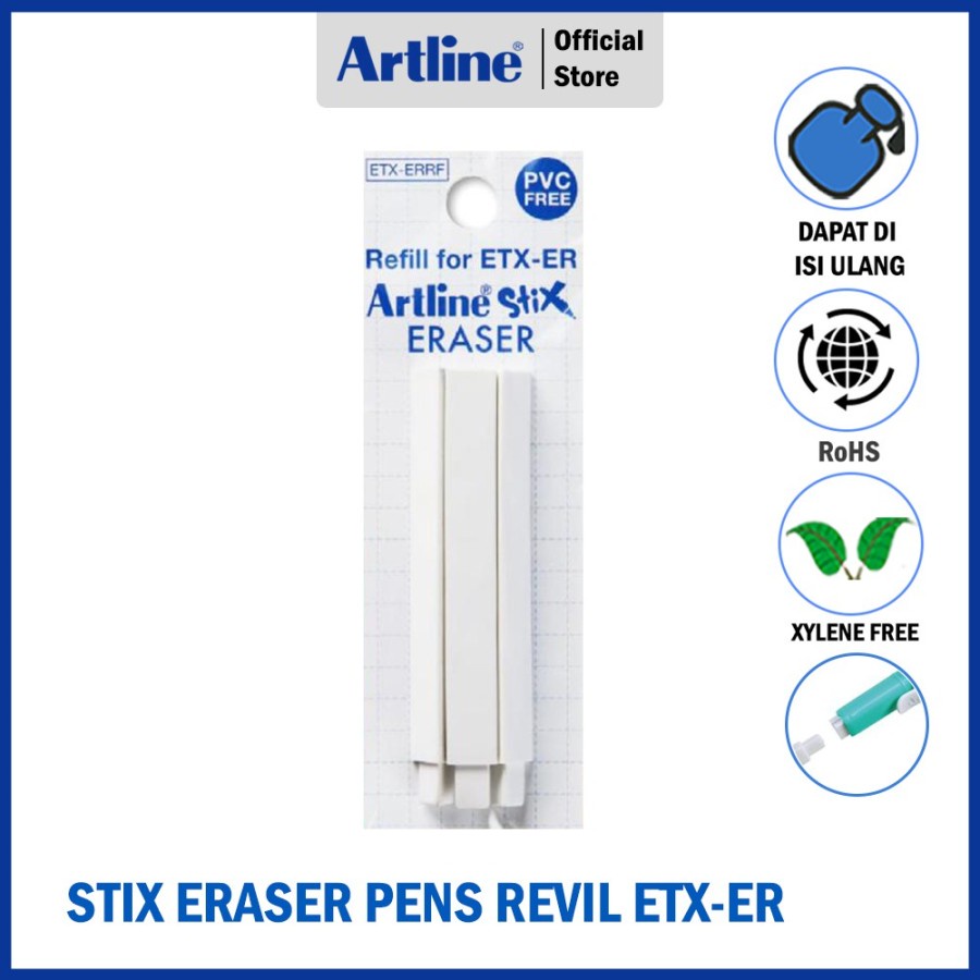 

REFIL Penghapus ARTLINE ETX-ERRF/3H Stix Eraser Pencil