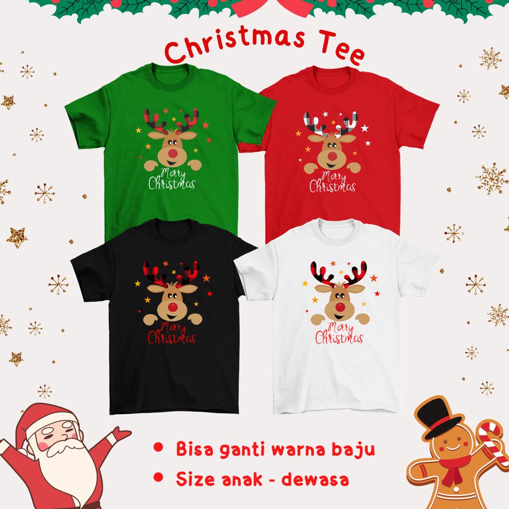 BAJU KAOS NATAL COUPLE KELUARGA ACARA CHRISTMAS HADIAH GIFT