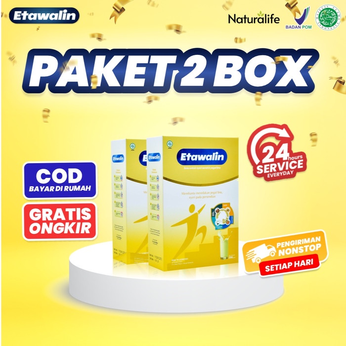

[TERJANGKAU] PAKET 2 BOX ETAWALIN - Susu Kambing Etawa Atasi Nyeri Sendi Asam Urat