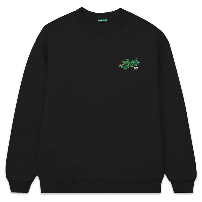 Crewneck Arghinspire Katun Hitam - Arfu