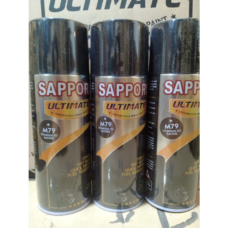 cat spray pilok pilox cat semprot sapporo ultimate saporo M79 titanium oz racing titanium racing semi doff 400ml