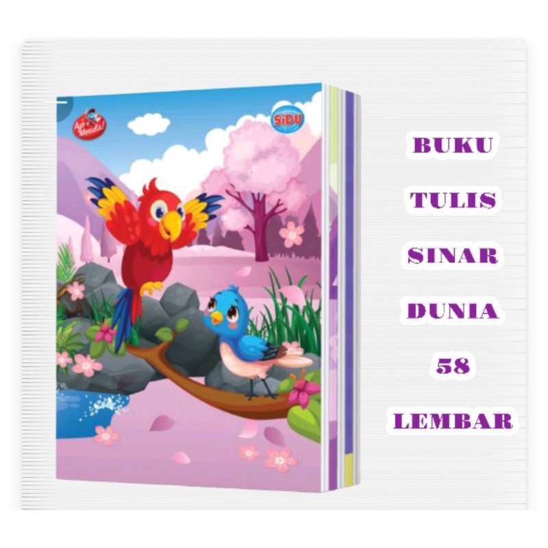 

BUKU TULIS 58 lembar Sinar Dunia PER PAK