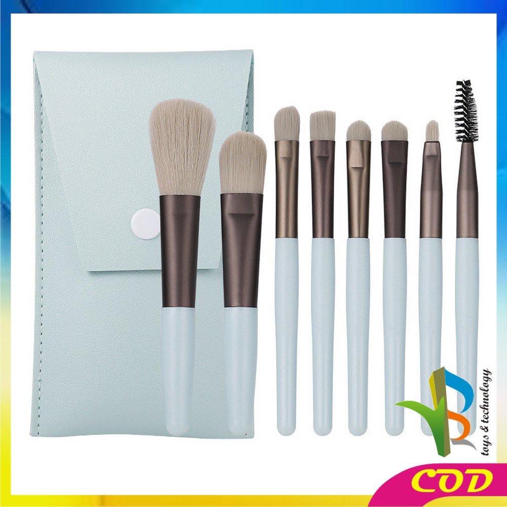 RB-K93 K94 Kuas Make Up Set 8pcs Set Mini Travel Brush Make Up Set Cosmetic / Set Kuas Make Up / Beauty Tools