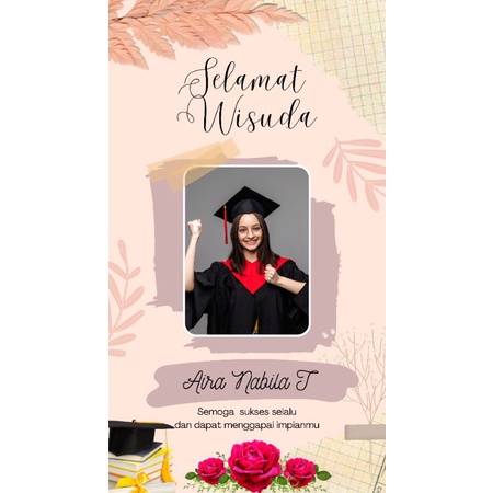 jasa edit foto selamat wisuda, edit ucapan selamat wisuda