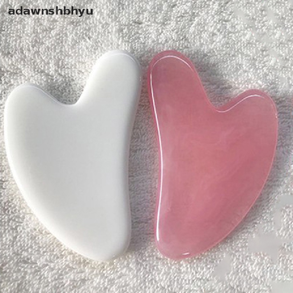 Adawnshbhyu face gua sha board facial scraping scrapping plate Alat Pijat Wajah Tubuh new ID