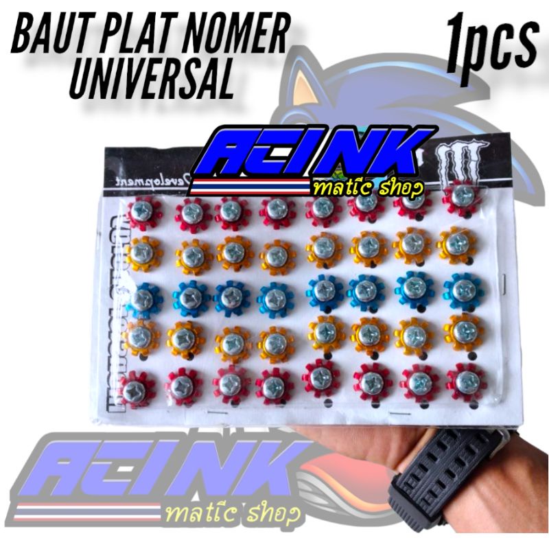 RING PLAT NOMER BAUT RING CNC PLAT NOMER DAN COVER BODY MOTOR 1PCS 1 BIJI