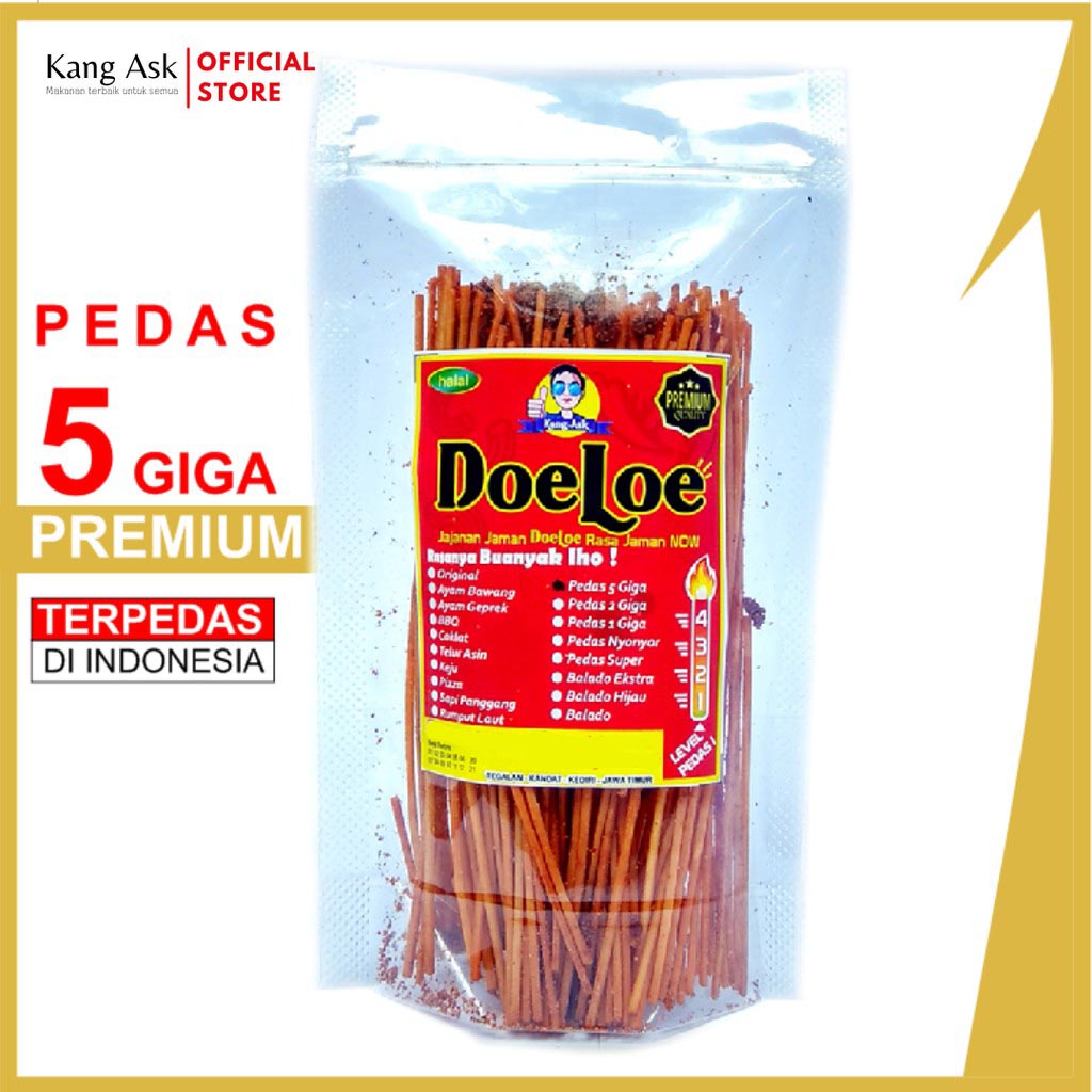 

Mie lidi Doeloe Rasa Pedas 5 Giga Spesial Premium 60 gram Snack Kang Ask - 1 Pcs