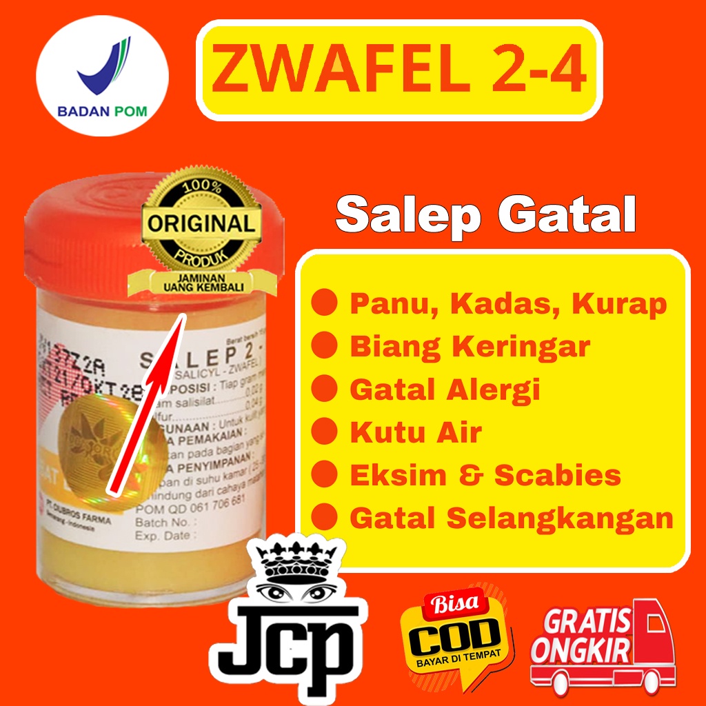 Jual Obat Salep Zwafel Itchy 24 Belerang Sulfur 100% Original BPOM ...