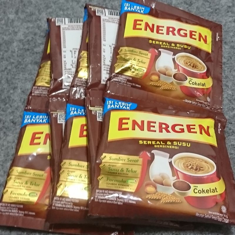 

Energen Sereal Rasa Cokelat 1 Renteng isi 10 pcs/bungkus