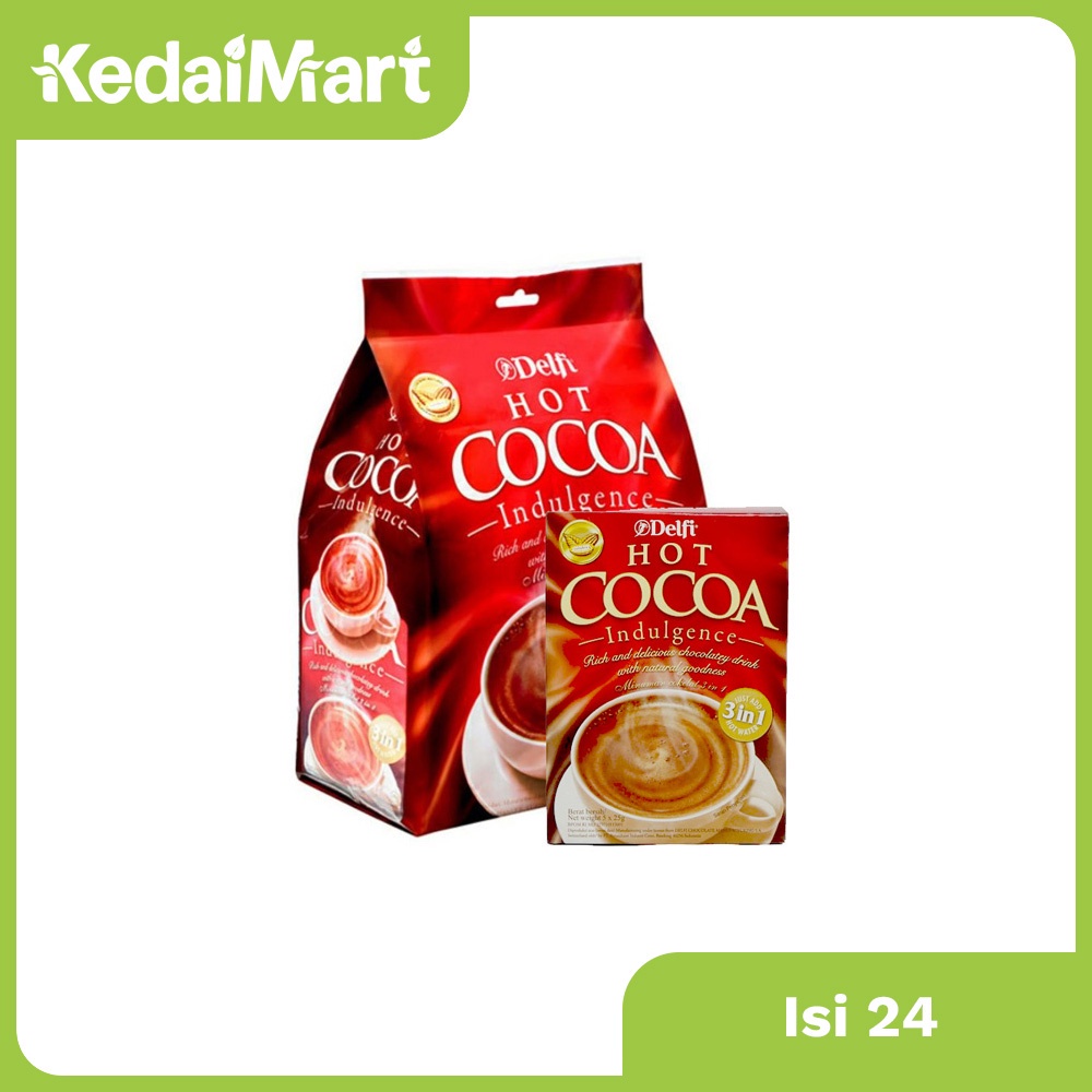 

Delfi Hot Cocoa Bag Isi 20 x 25 Gram