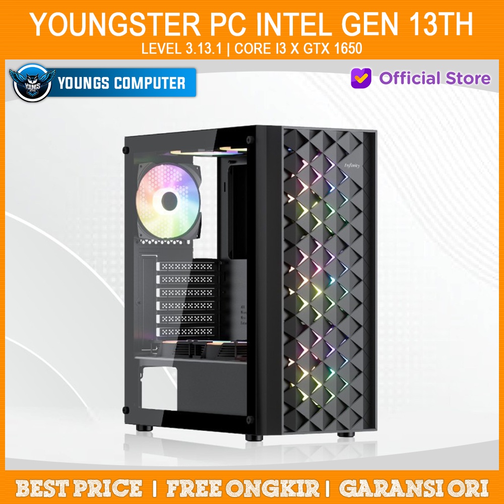 YOUNGSTER PC Intel Gen 13th | LEVEL 3.13.1 | Core i3 x GTX 1650