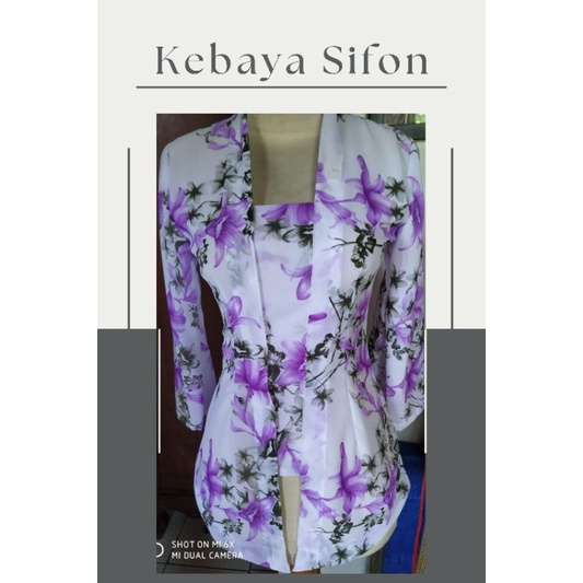 Kebaya Sifon Lengan Lonceng / Kebaya Kutubaru