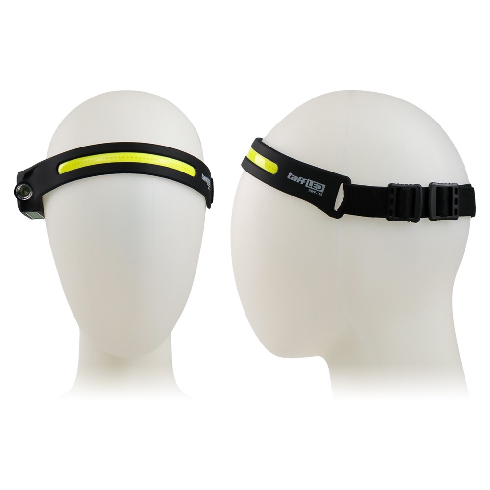 TaffLED Fire Headlamp Flashlight Sensor USB LED XPE+COB - XWF-109 - Black - 7RFL30BK