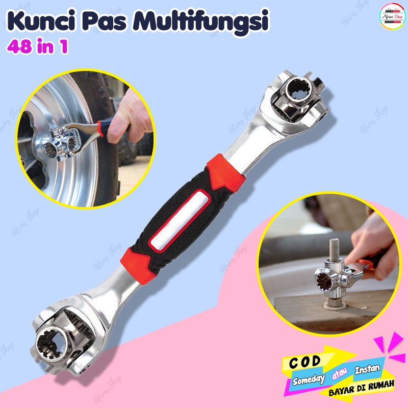 Kunci Pas Multifungsi 48 in 1 Kunci Mur