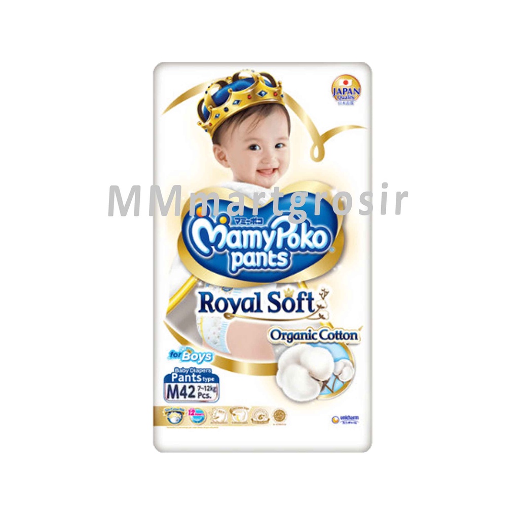 MamyPoko Pants / Royal Soft For Boys&amp;Girls / Pempers / Popok Bayi Organic Cotton