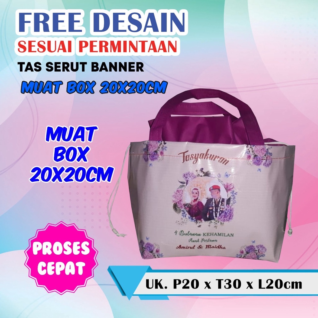 TAS SERUT SOUVENIR 7BULANAN/ SOUVENIR SYUKURAN ACARA KEHAMILAN