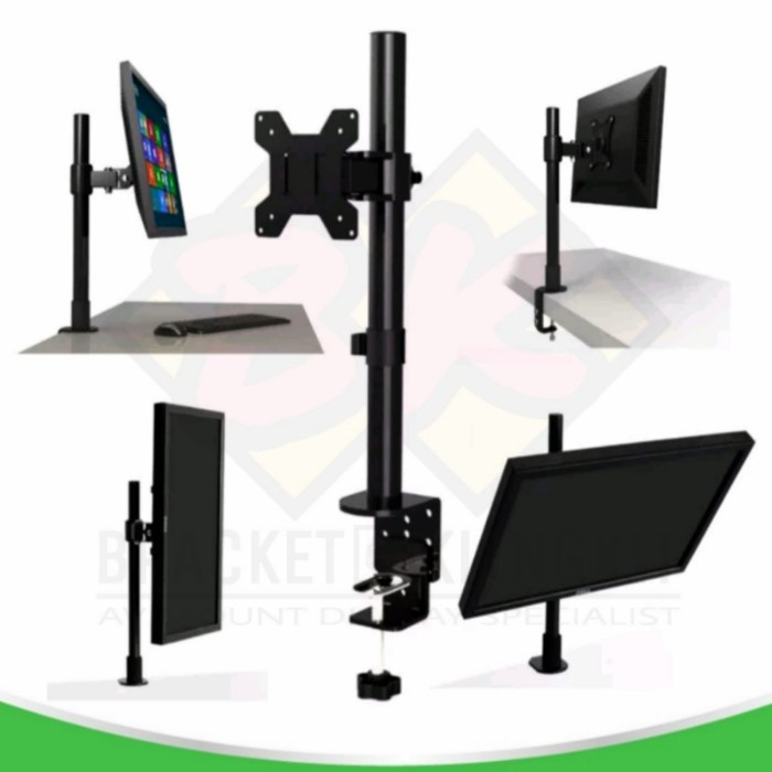 BRACKET MEJA STAND MONITOR BRAKET DESKTOP BRACKET MONITOR 10-27 INCH