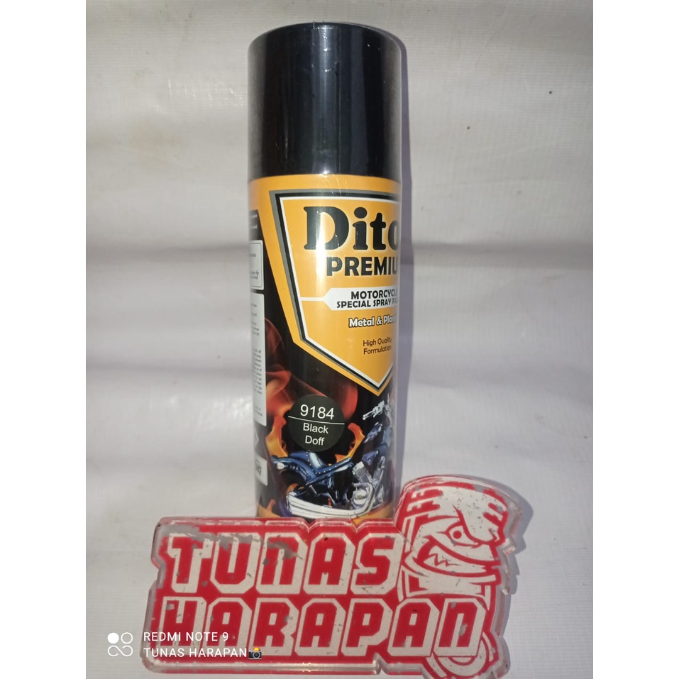 DITON PREMIUM 400cc 9184 WARNA BLACK DOFF / HITAM BURAM