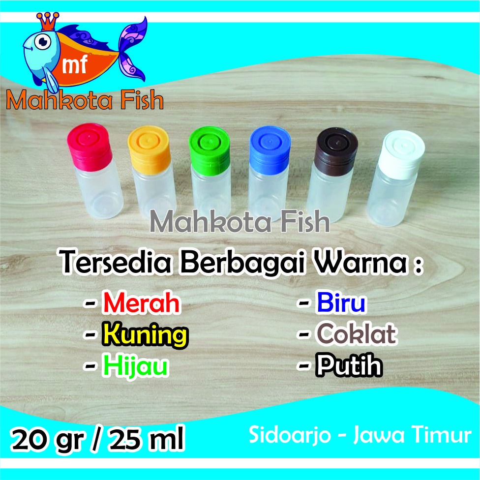 Botol Plastik 25 ml | Botol Repack 20 gram | Botol Kemasan | Botol Kosong