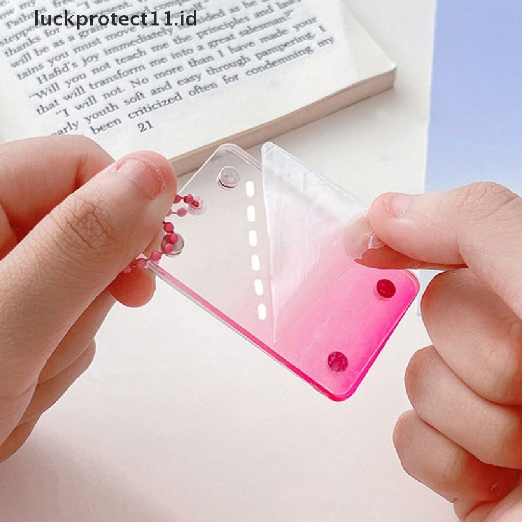 /Fashion Hot//// Ins Baru Gantungan Kunci DIY Photocard Card Holder Case Beruang Korea Bingkai Foto Akrilik Idola Bintang Chasing Liontin 2022alat Tulis.